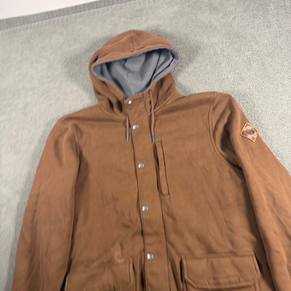 The North Face Brown California‎ Heritage Fleece Lined Hoodie Jacket Mens Large